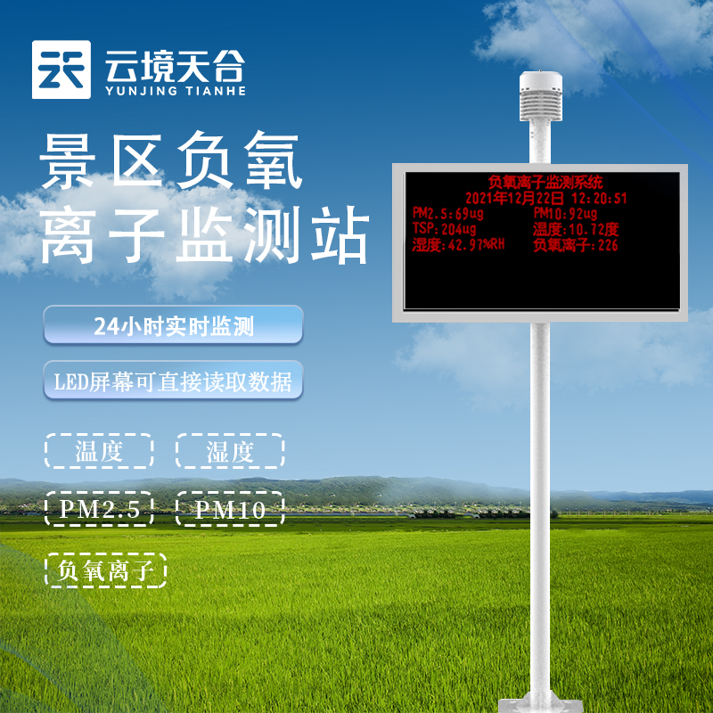 戶外負氧離子監測站